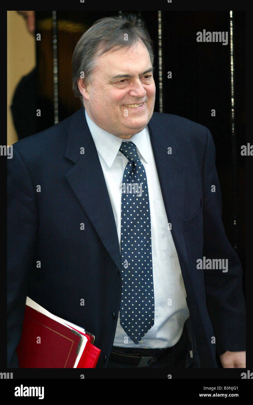 John Prescott lasciando 10 Downing Street Gennaio 2004 dopo una riunione del gabinetto per quanto riguarda la relazione Hutton Foto Stock
