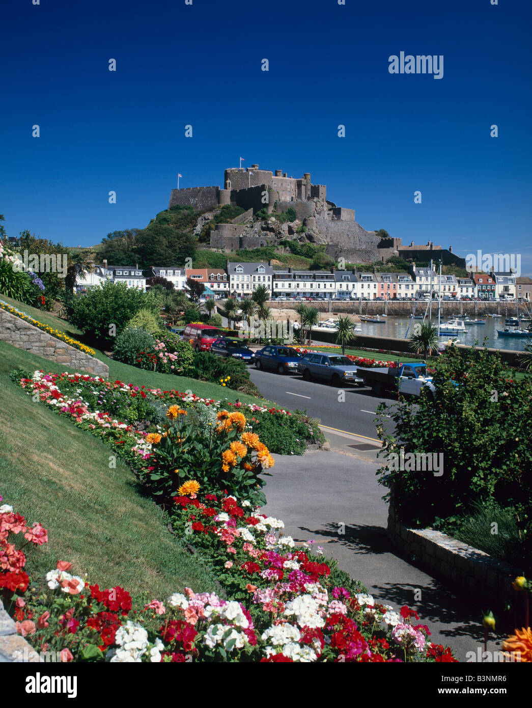 Monte Castello Orgueil, Gorey, Jersey Foto Stock