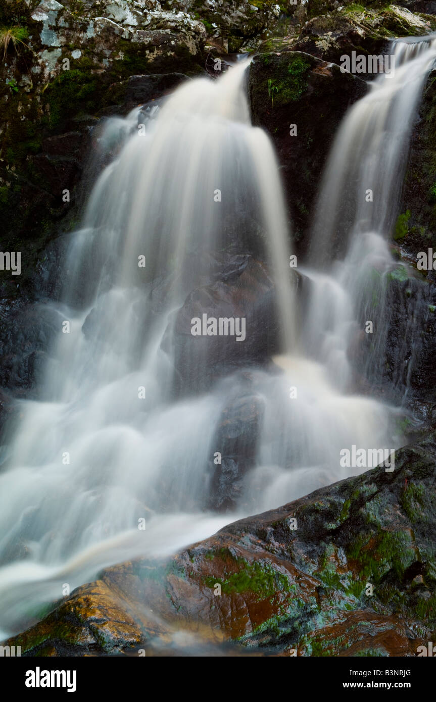 Cascata in Strathconon, Ross-shire, Scozia Foto Stock