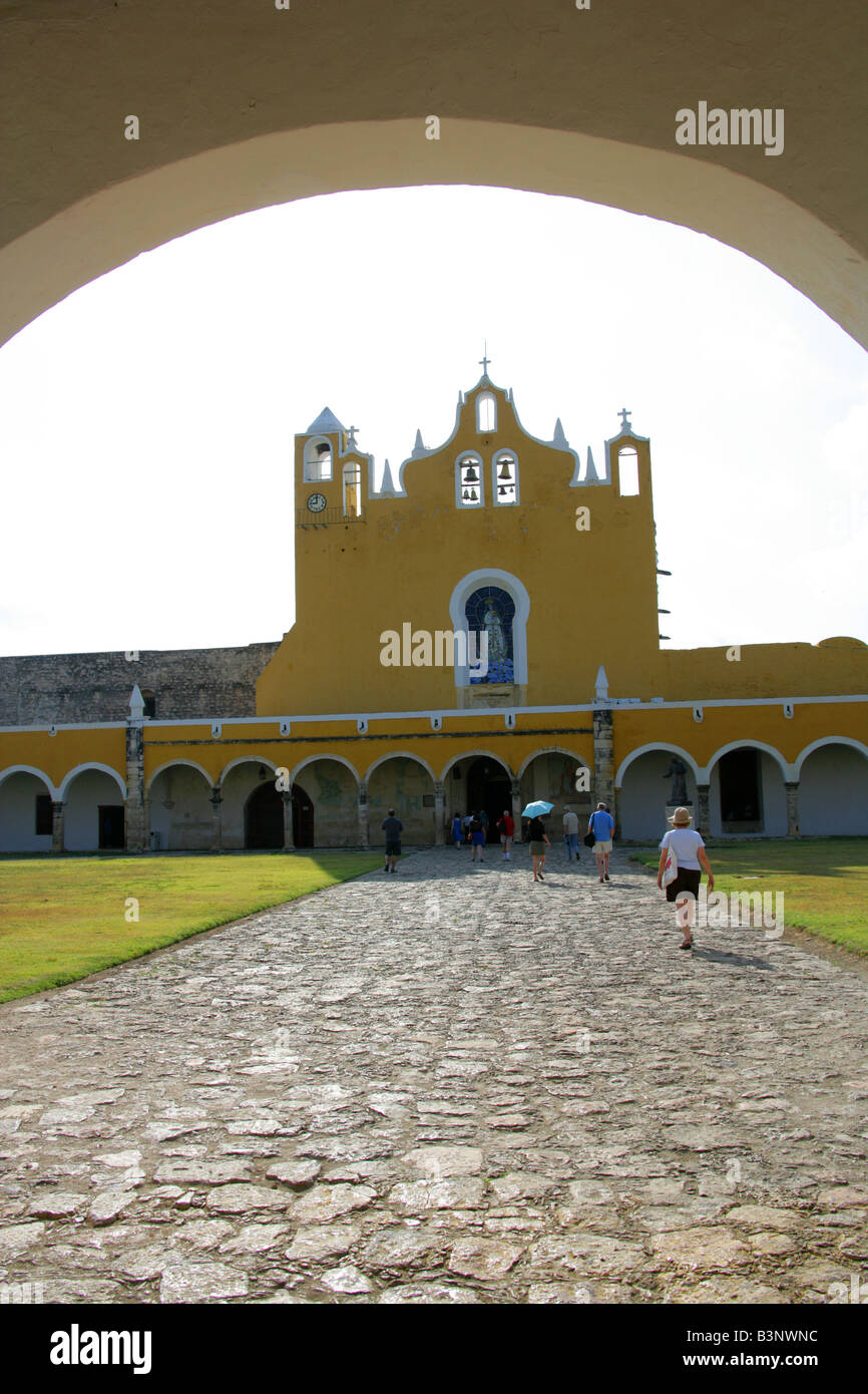 San Antonio de Padova (Convento di Sant'Antonio di Padova convento), Izamal, Penisola dello Yucatan, Messico Foto Stock
