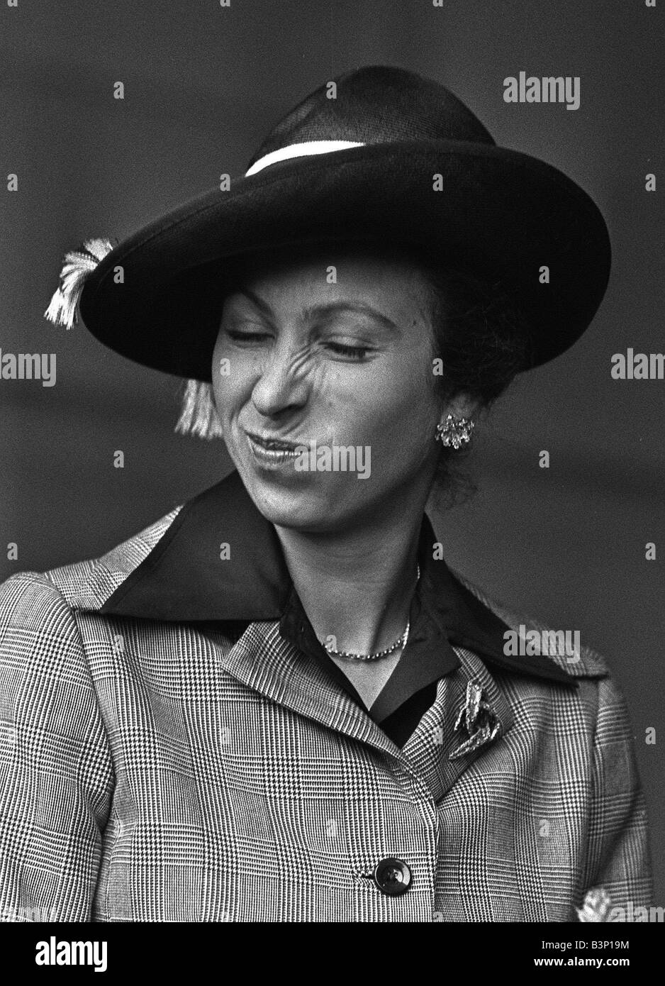 Princess Anne premiato fotografia di Princess Anne dal Daily Mirror fotografo Mike Moore è stato scelto dalla World Press Photo Foundation per l'inclusione in una rubrica speciale per celebrare 40 anni di le migliori foto giornalismo nel mondo Foto Stock