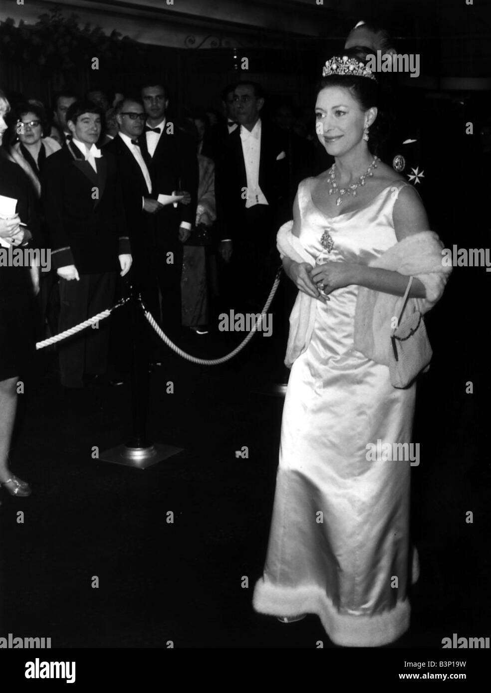 La principessa Margaret frequentando una funzione ufficiale Marzo 1967 Foto Stock