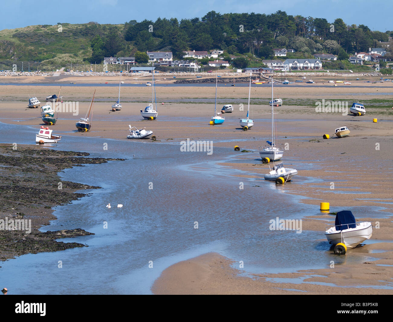 Estuario del cammello, Padstow, con la bassa marea. Foto Stock