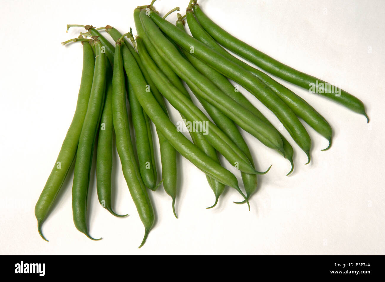 Inglese coltivati ortaggi tipico supermercato comprato string francese o fagiolini verdi Foto Stock