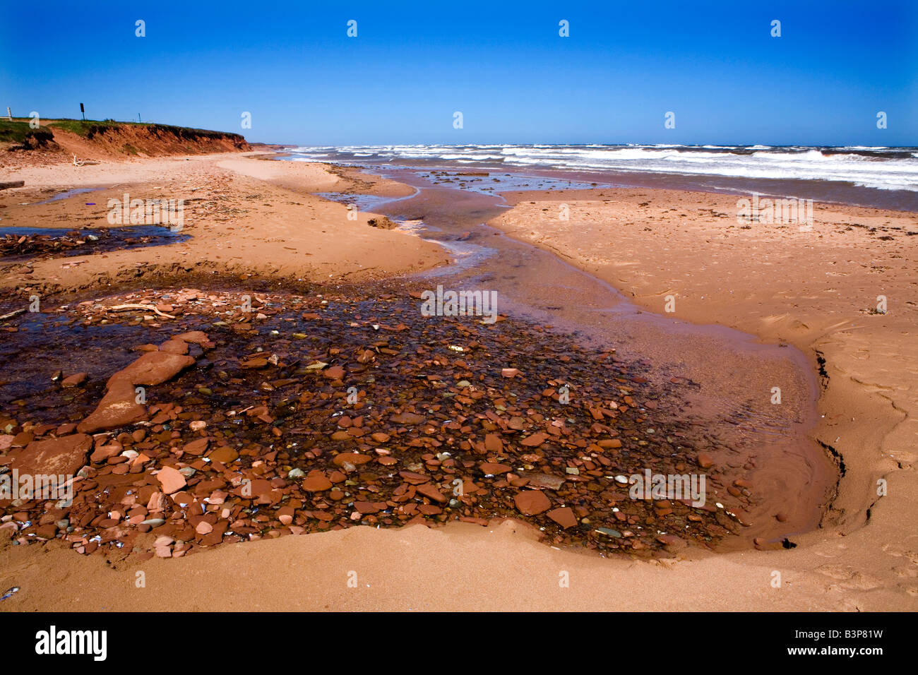 McNeil s Brook Beach Prince Edward Island National Park Prince Edward Island in Canada Foto Stock