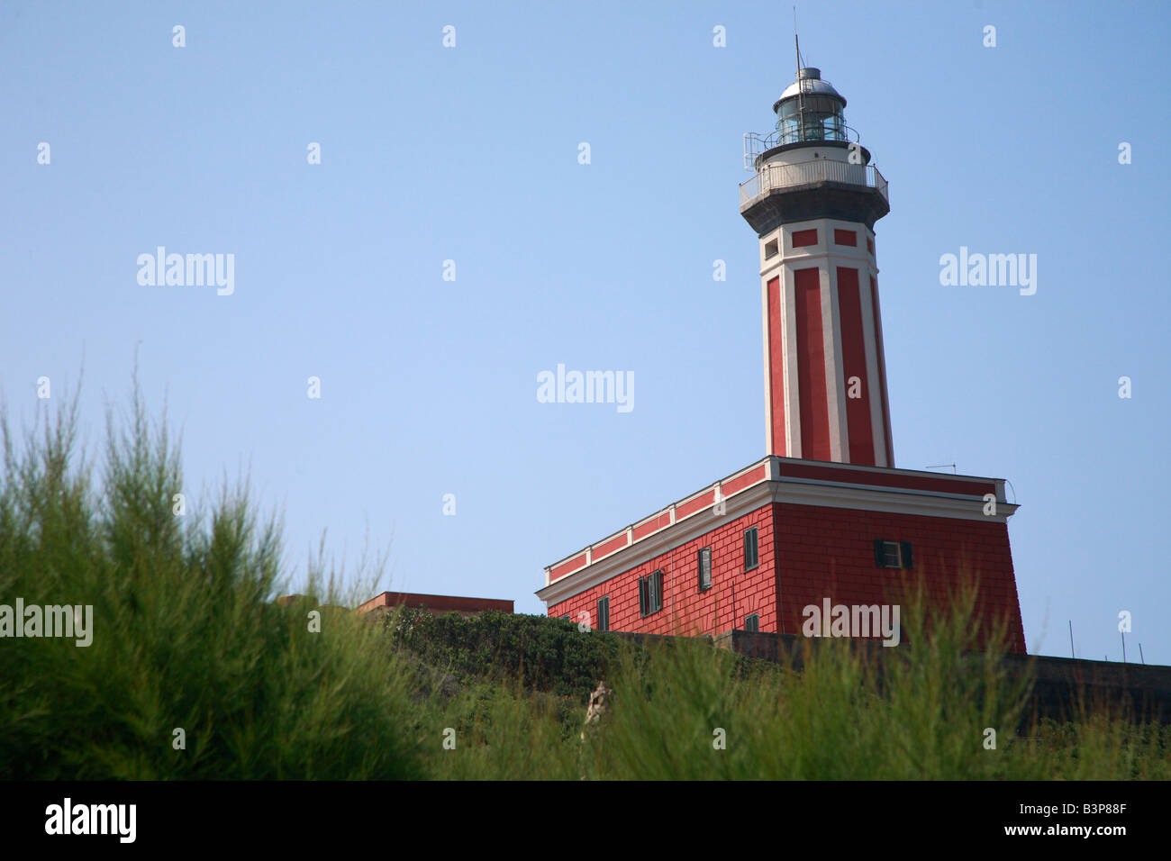 Faro Capri Foto Stock