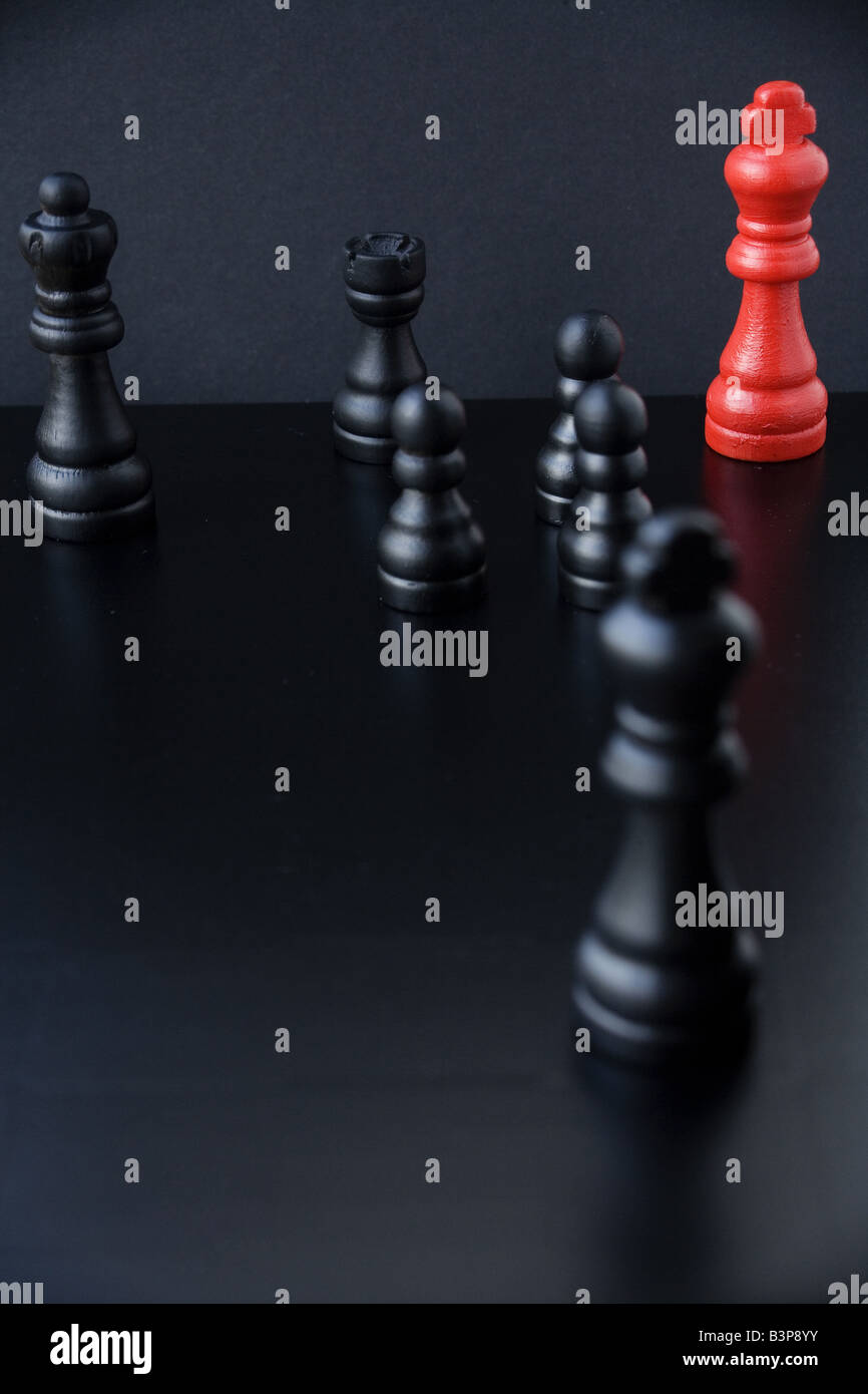 Un gioco di scacchi Foto Stock