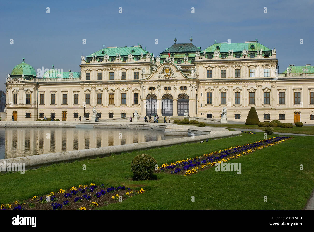 Il Palazzo del Belvedere di Vienna, Austria Foto Stock