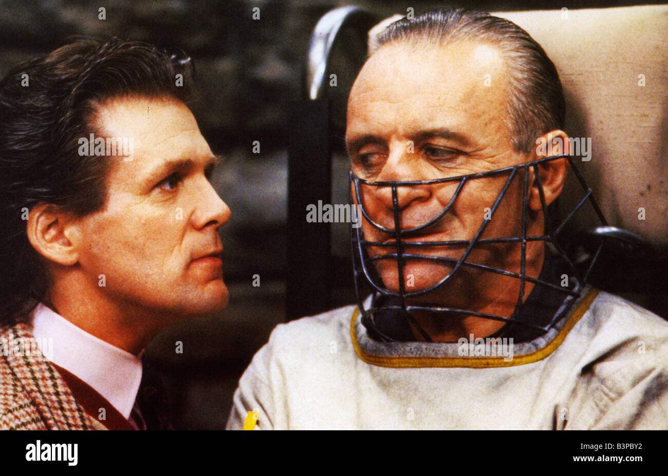 Il SILENZIO DEGLI INNOCENTI 1990 Rank/Orion film con Anthony Hopkins a destra Foto Stock