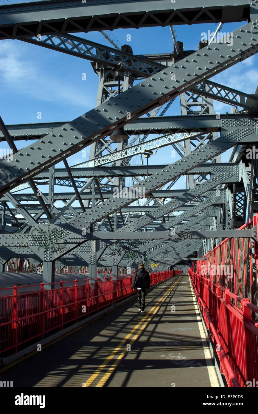 Williamsburg Bridge, New York Foto Stock