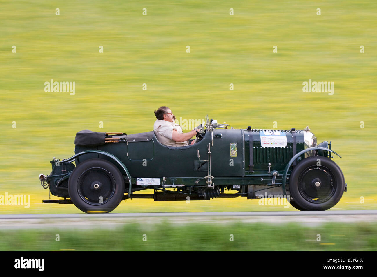 Bentley 4 ½ litro di Le Mans, costruito nel 1928, Vintage auto Rally Alpino 2008, Kitzbuehel Austria, Europa Foto Stock