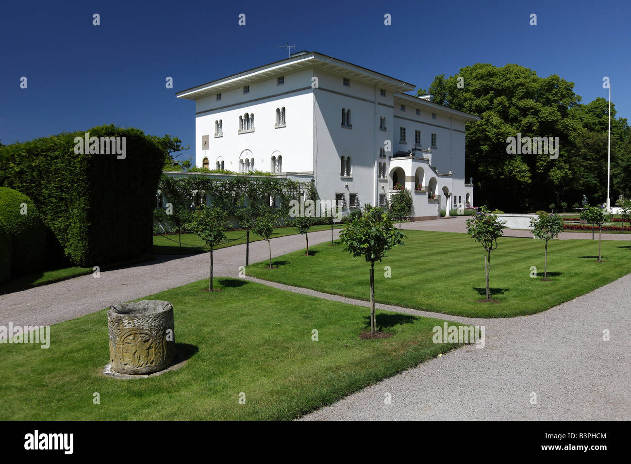 Solliden Palace, residenza estiva della famiglia reale, Oeland, contea di Kalmar, in Svezia, in Scandinavia, Europa Foto Stock