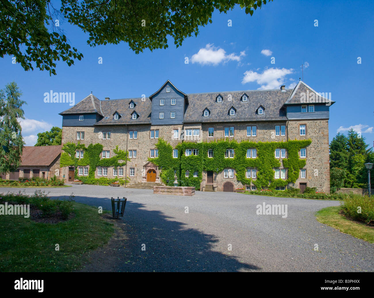 Complesso di palazzo del barone Riedesel zu Eidsenbach, Lauterbach, Hesse, Germania, Europa Foto Stock