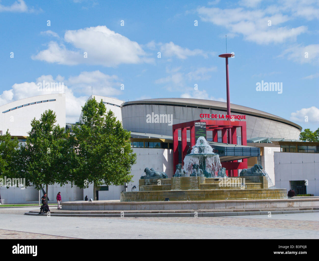 Cite de la Musique Parc de la Villette a Parigi Francia Foto Stock