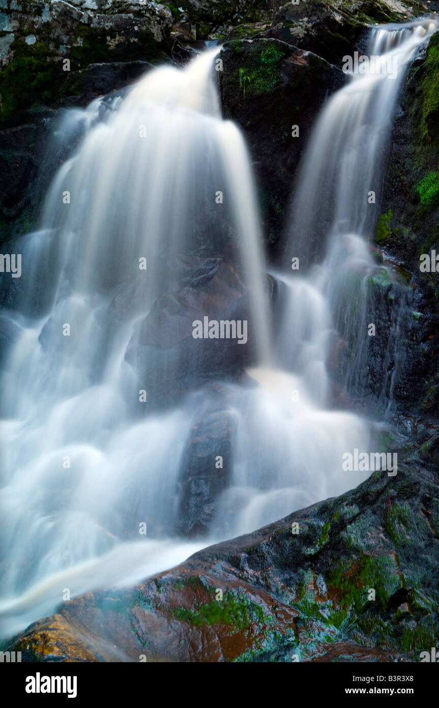 Cascata in Strathconon, Ross-shire, Scozia Foto Stock