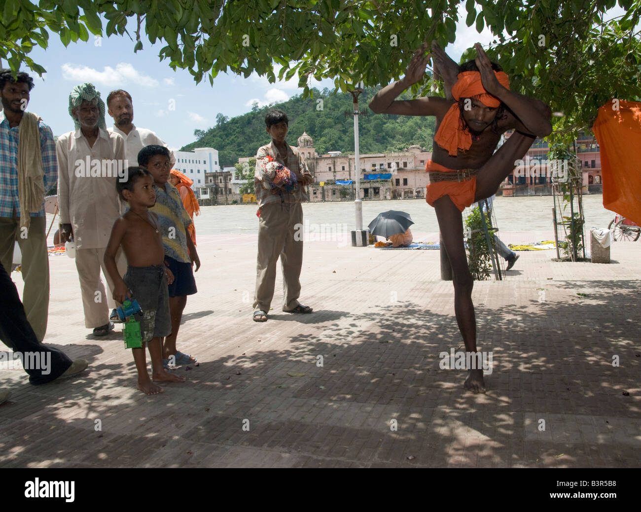 India Uttarakhand Haridwar un Sadhu Foto Stock