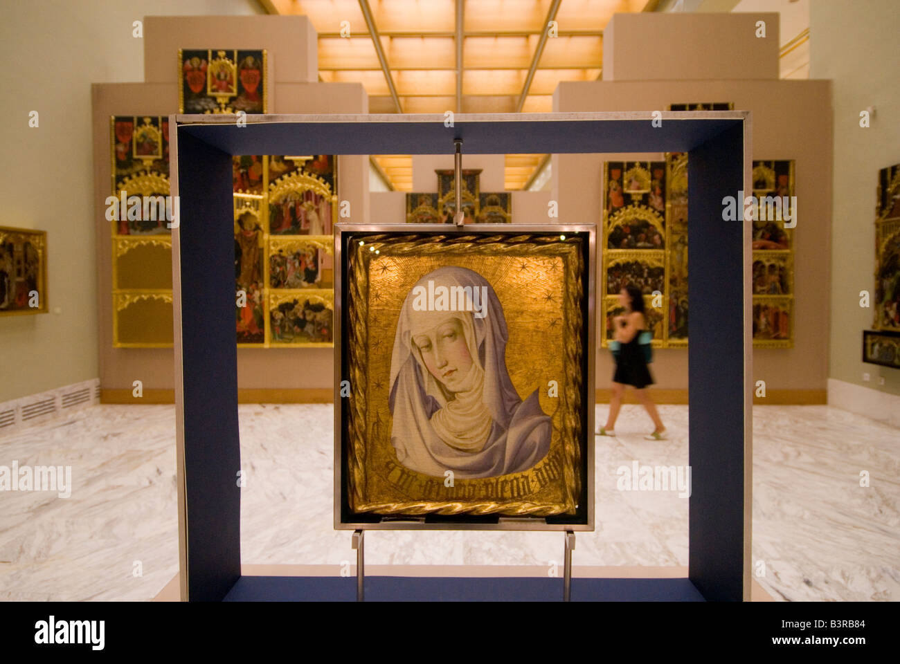 La collezione permanente del XIII e XV secolo l'iconografia religiosa presso il Museo di Belle Arti Museo de Belles Artes de Valencia Spagna Foto Stock