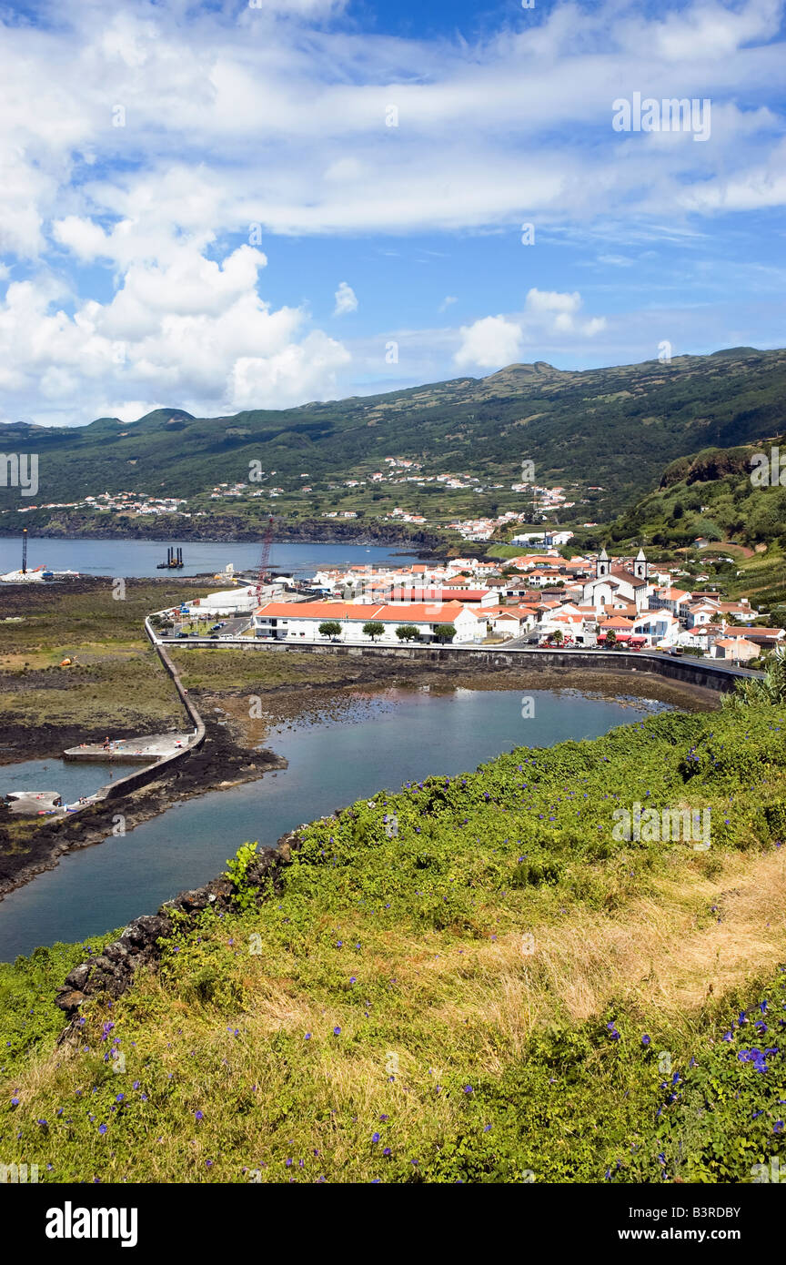 Villaggio di Lages do Pico nell isola Pico Azzorre Portogallo Foto Stock