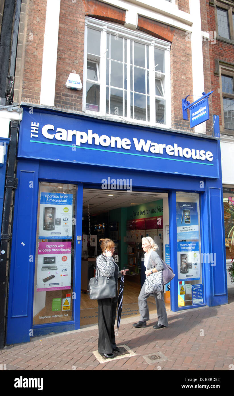 La Carphone Warehouse shop a Shrewsbury Foto Stock