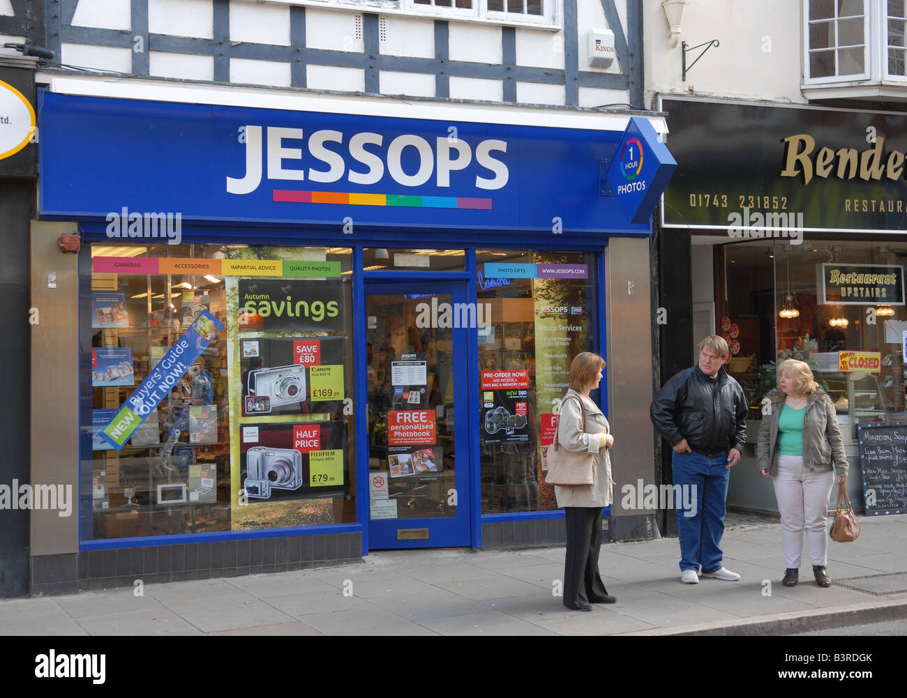 Fotocamera Jessops shop a Shrewsbury Foto Stock