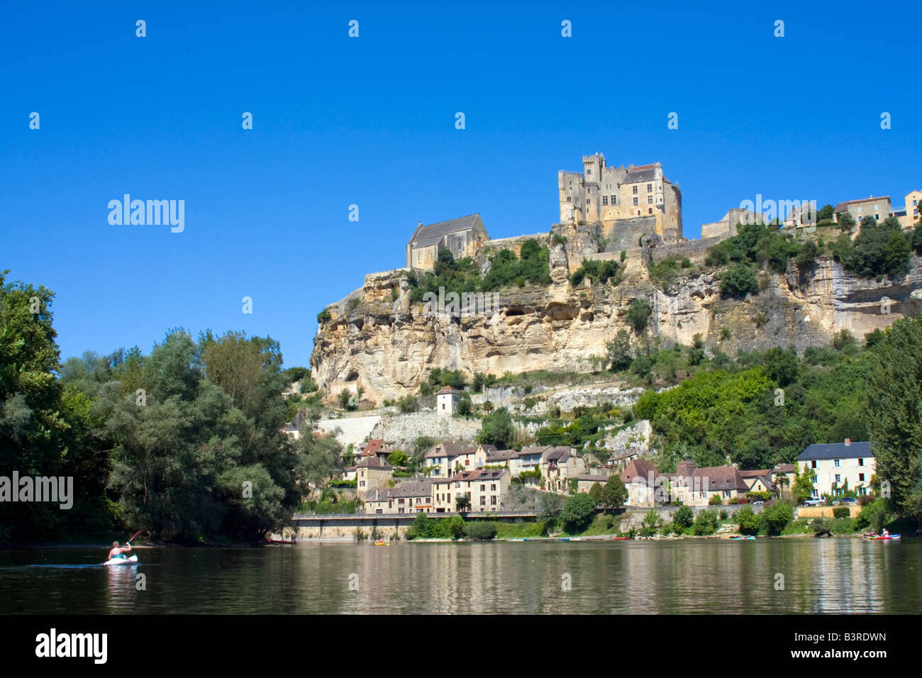 Il castello medievale di Beynac in Francia Foto Stock