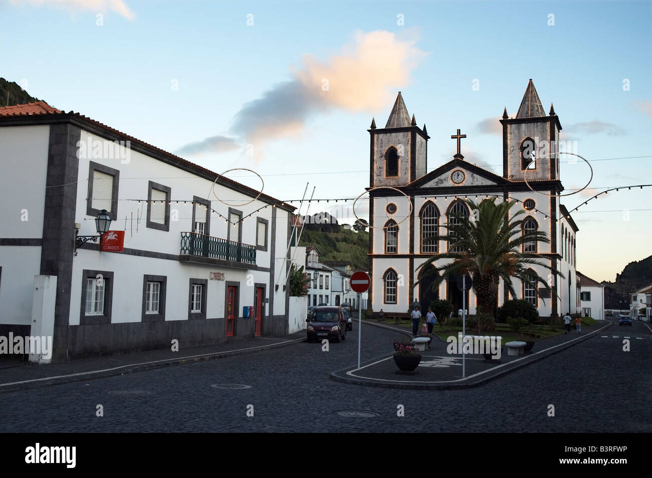 Chiesa dell'Holly Trinity Lages do Pico Azzorre Portogallo Foto Stock