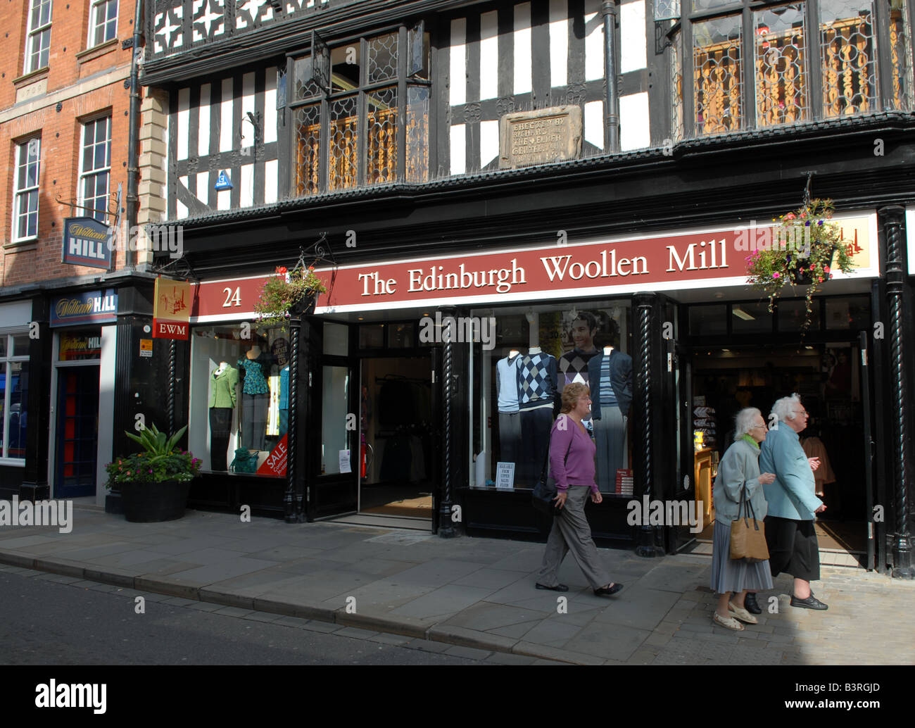 La Edinburgh Lanificio shop a Shrewsbury Shropshire England Regno Unito Foto Stock