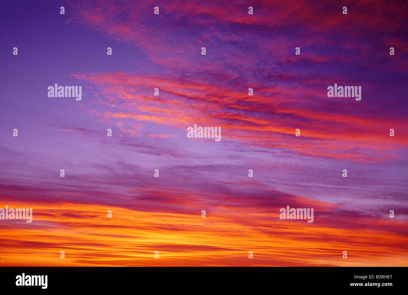 Cielo di tramonto. Foto Stock