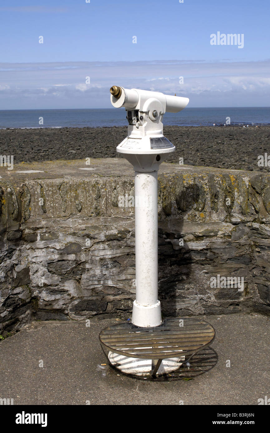 Tipica inglese telescopio al mare Foto Stock