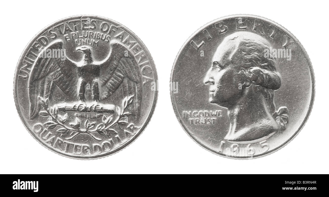 Noi Quarto di Dollaro moneta (1965) Foto Stock