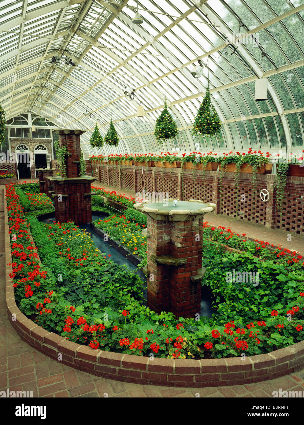 PHIPPS conservatorio, SCHENLEY PARK DI PITTSBURGH, in Pennsylvania, Stati Uniti d'America Foto Stock