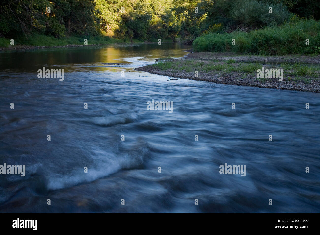 Parte superiore del Fiume Iowa, Howard County, Iowa Foto Stock