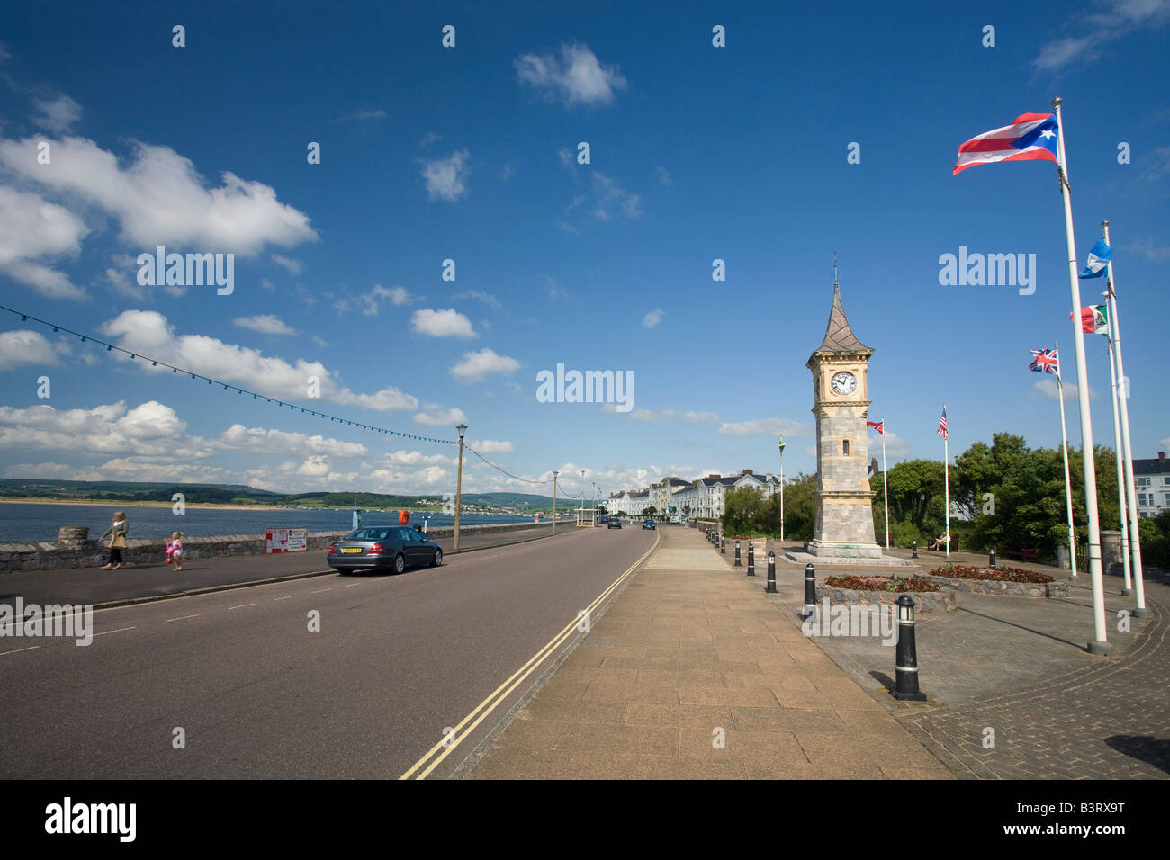 Lungomare Exmouth Devon West Country England Regno Unito Regno Unito GB Gran Bretagna Isole Britanniche Europa UE Foto Stock