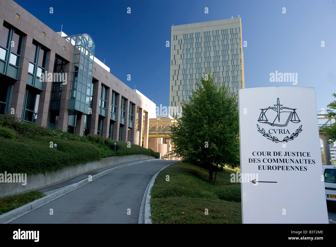 Luxembourg Kirchberg Europa trimestre corte europea di giustizia Foto Stock