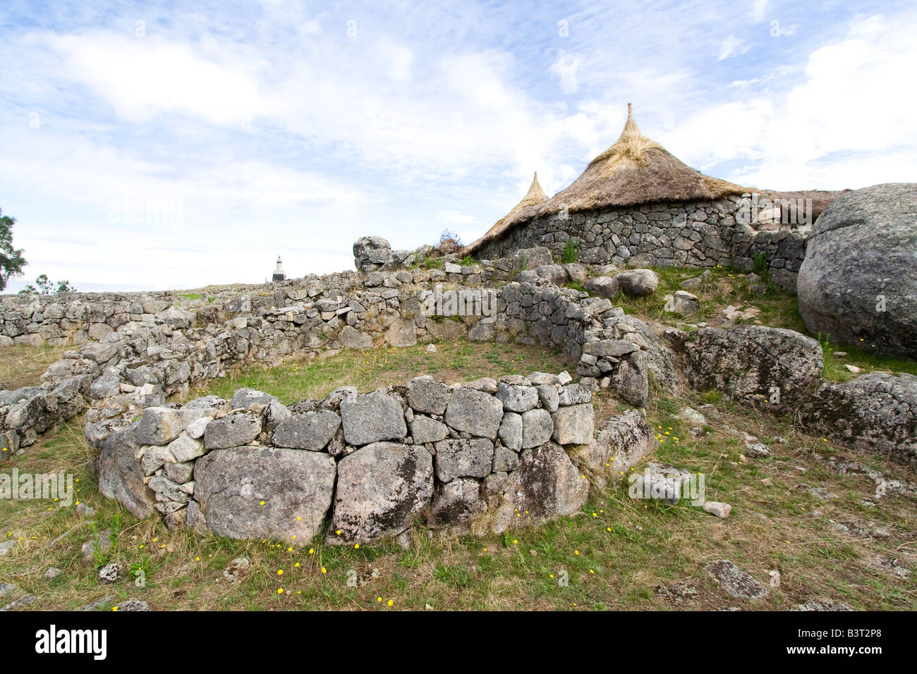 Citânia de Sanfins a Paços de Ferreira, il Nord del Portogallo. Si prega di fare riferimento al campo Descrizione per ulteriori informazioni. Foto Stock