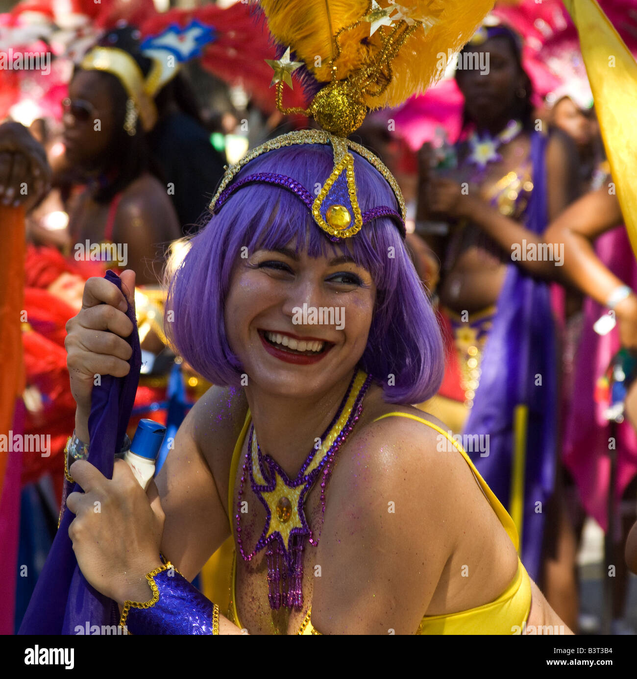 Danza al Labor Day Carnevale, Brooklyn, New York Foto Stock