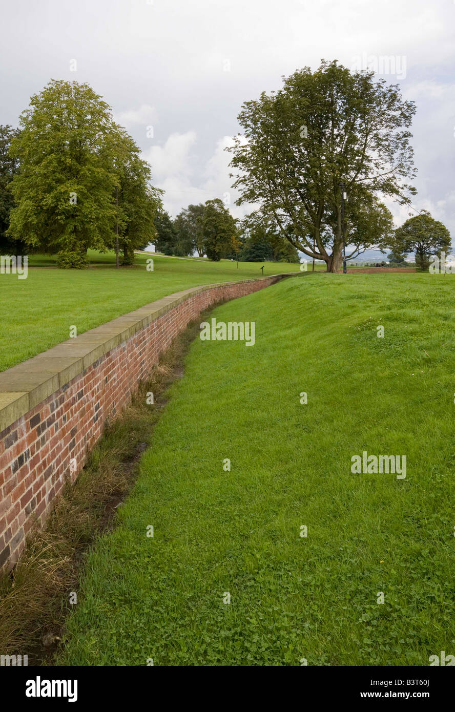 Ha ha di fronte Heaton Hall Manchester Foto Stock