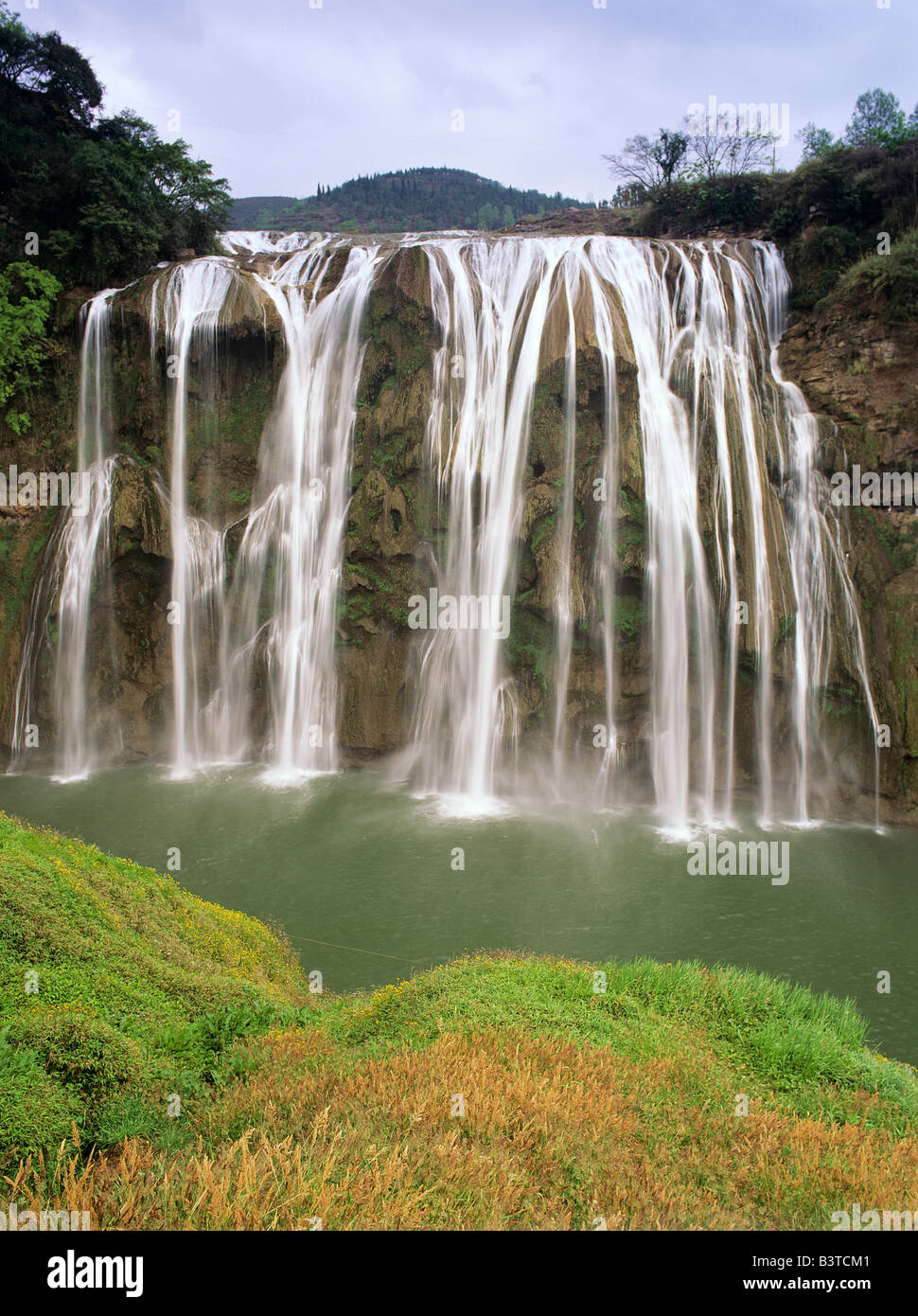 Asia, Cina Guizhou, Anshun. Huangguoshu Falls sono più grande in Asia. Foto Stock