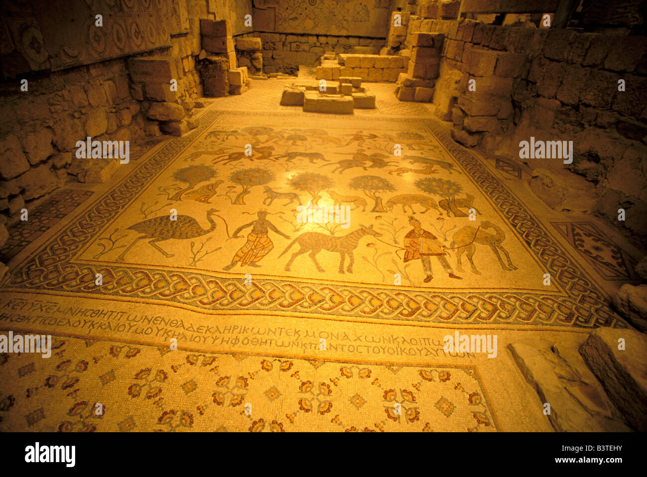 Asia, Giordania, il Monte Nebo. Cappella della Vergine. Foto Stock