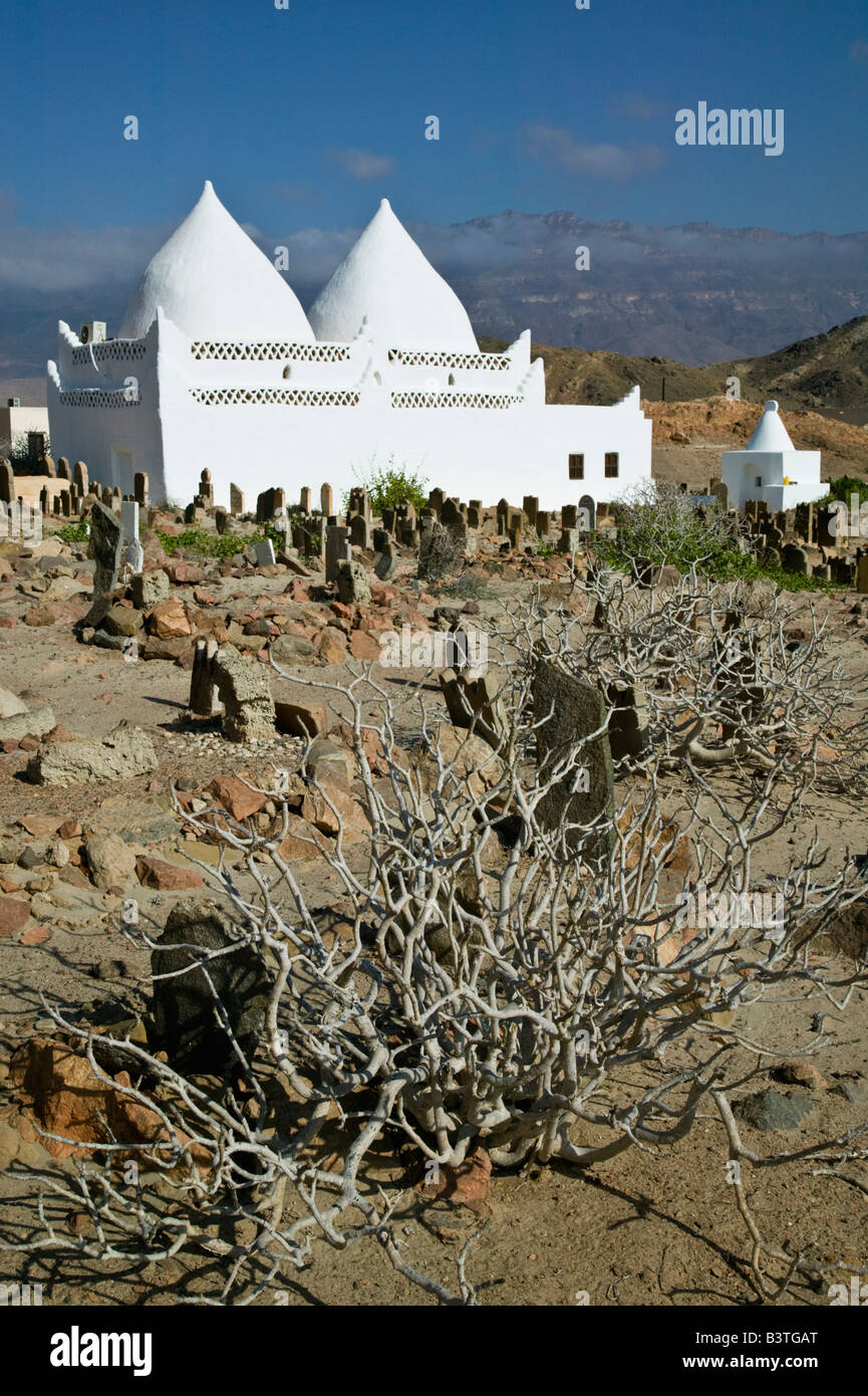 Oman, Regione di Dhofar, Mirbat. Tomba di bin Ali, Musulmana San Foto Stock
