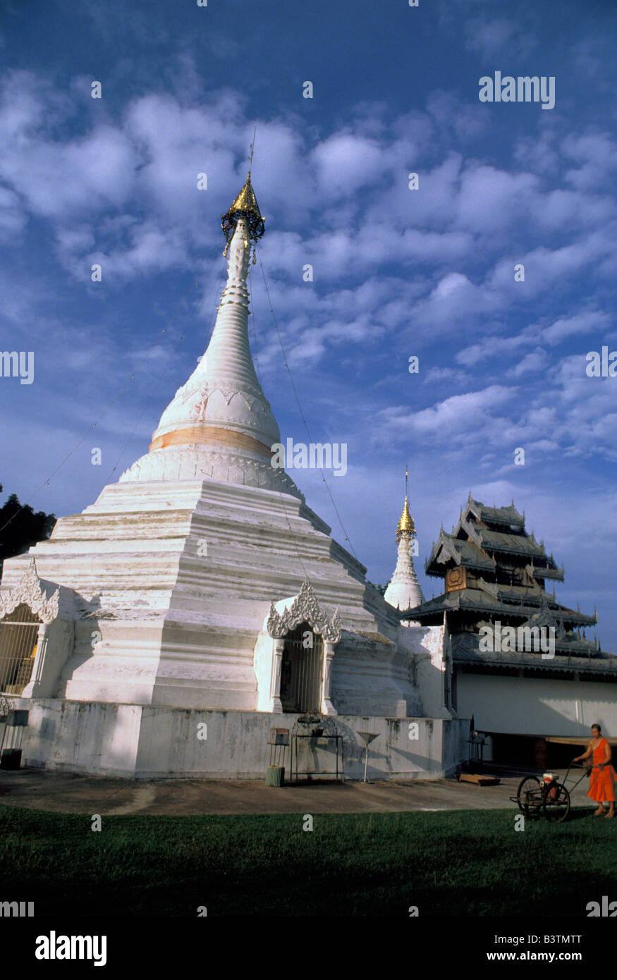 Asia Thailandia, Mae Hong Son. Phratat Doi Kong tempio di mou. Foto Stock