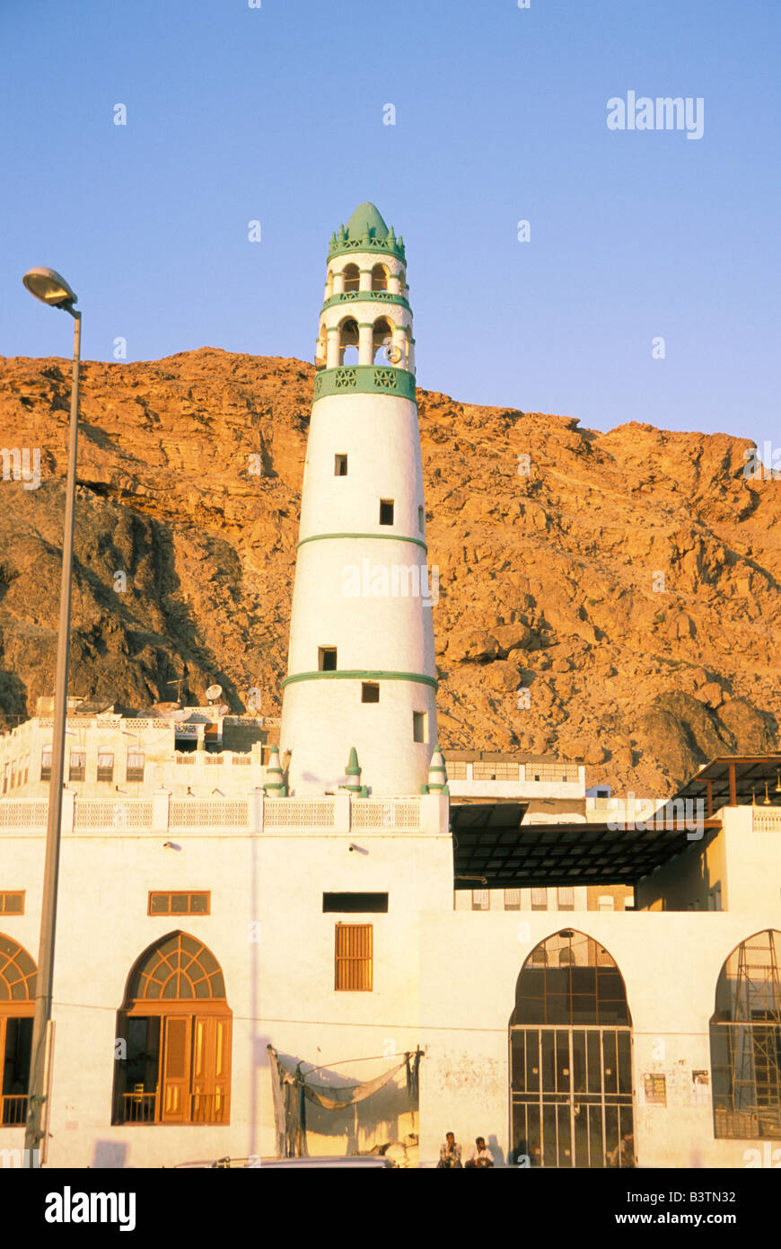 Asia, Yemen, Al-Mukalla. La Moschea Al-Rawdha. Foto Stock