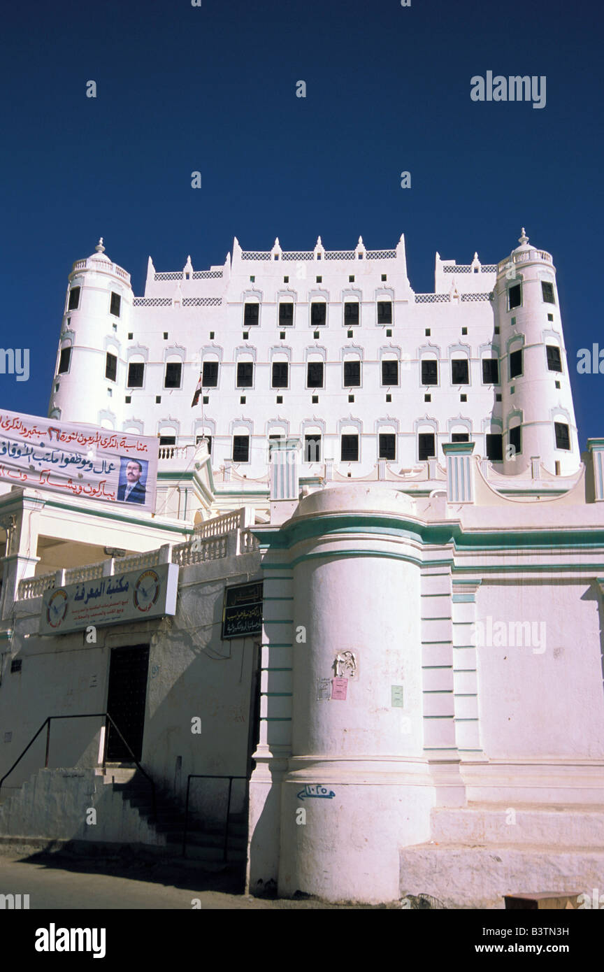 Asia, Yemen, Sayun. Palazzo del Sultano. Foto Stock