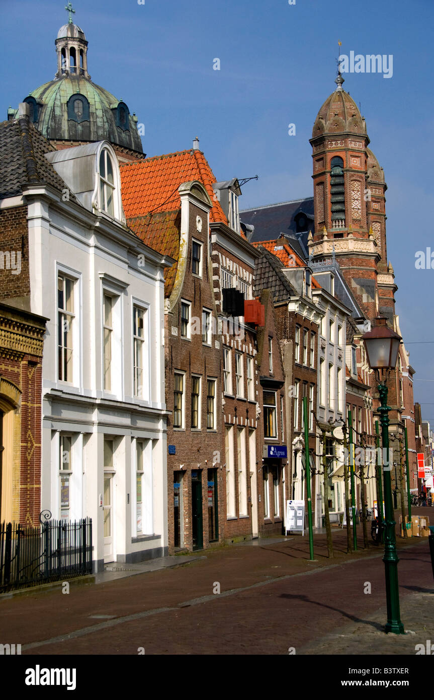 Europa, Paesi Bassi (aka Holland), West Friesland, Hoorn. Rodesteen quadrato (pietra rossa). Foto Stock