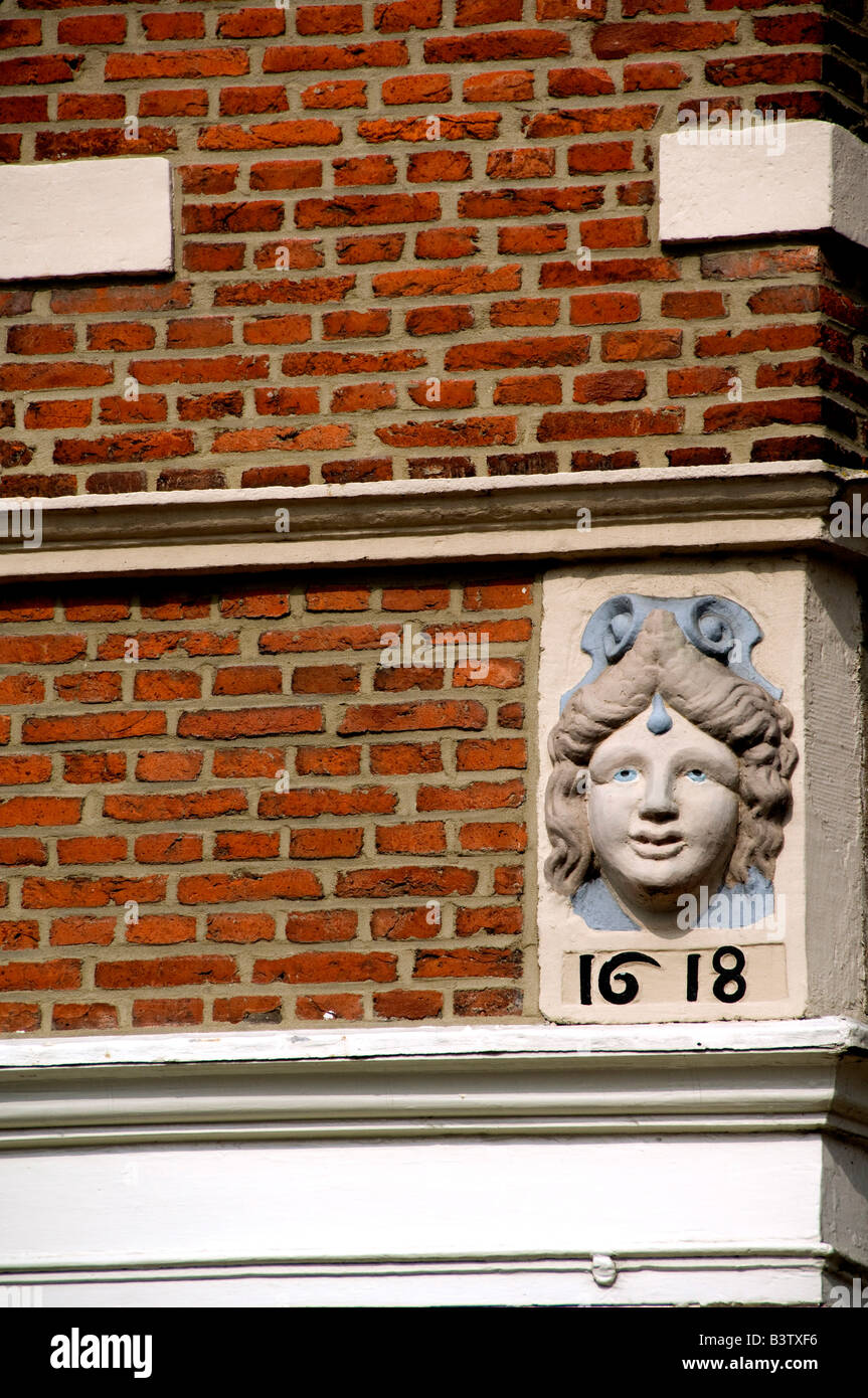 Europa, Paesi Bassi (aka Holland), Hoorn. Edificio storico facciata, c. 1618 Foto Stock