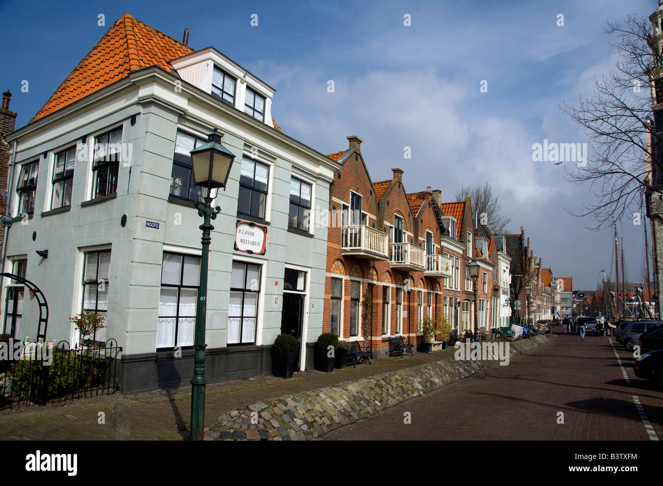 Europa, Paesi Bassi (aka Holland), Hoorn. Hoorn storica zona porto. Foto Stock