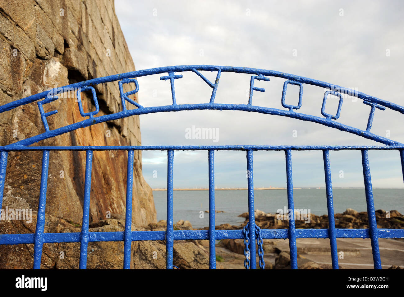 I quaranta piedi area balneare a Sandycove a sud di Dublino, Irlanda Foto Stock
