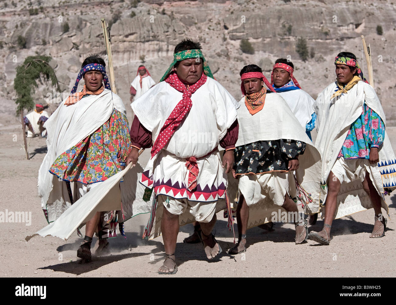 Tehuerichi, Messico. Il capo villaggio o presidente Foto Stock