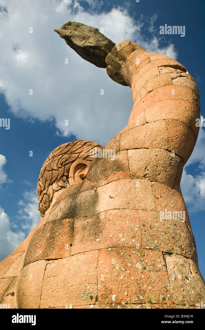 Messico Guanajuato Stato, Guanajuato. Monumento a El Pipila- eroe di indipendenza del Messico Foto Stock