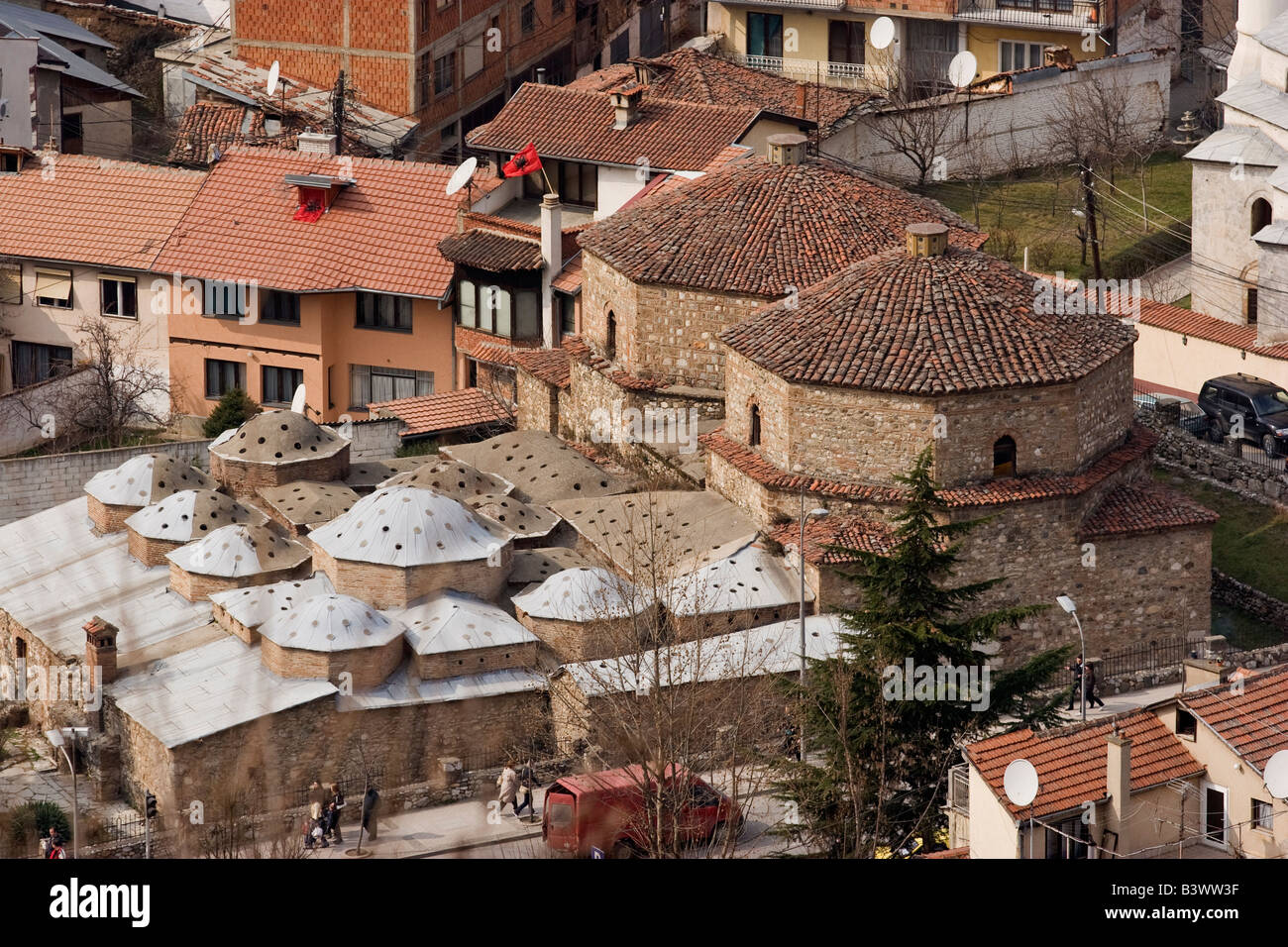 Xv secolo Gazi Mahmed Pasha Hamam dual bath house complesso in Prizren, in Kosovo. Foto Stock